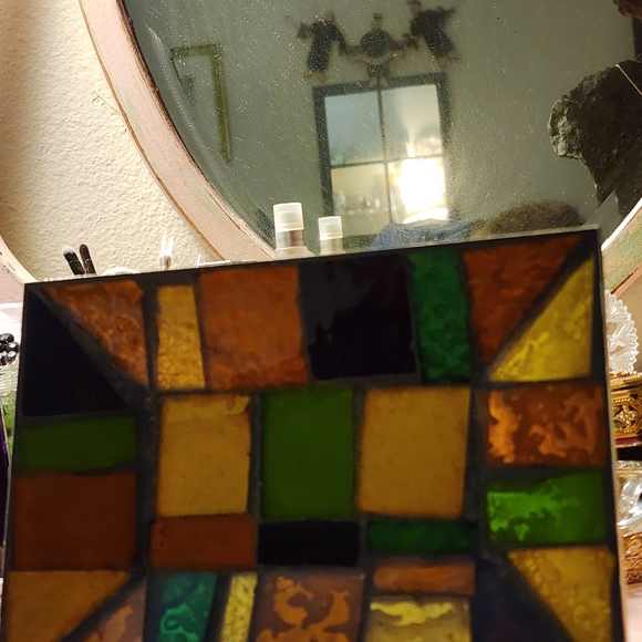 Colorful Stained Glass Art Piece - Picture 12 of 12